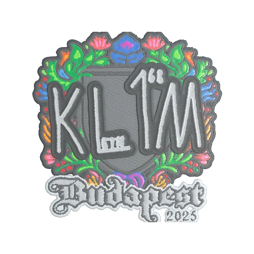 Sticker | kl1m (Embroidered) | Budapest 2025