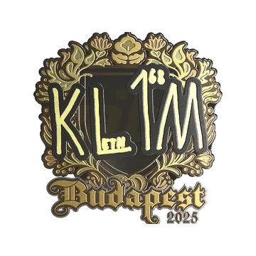 Sticker | kl1m (Gold) | Budapest 2025