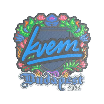 Sticker | Kvem (Embroidered) | Budapest 2025
