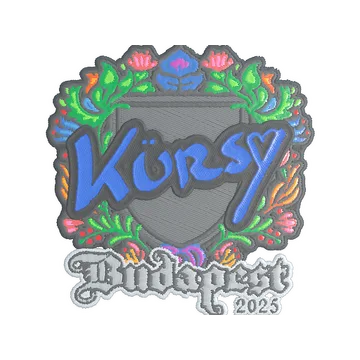Sticker | Kursy (Embroidered) | Budapest 2025