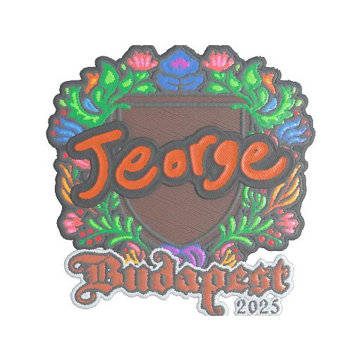 Наклейка | jeorge (вышитая) | Будапешт-2025