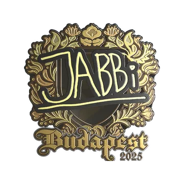 Sticker | jabbi (Gold) | Budapest 2025