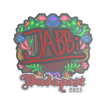 Наклейка | jabbi (вышитая) | Будапешт-2025