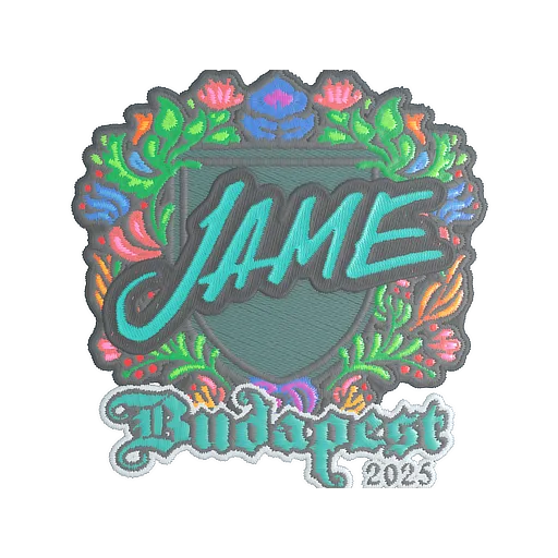 Наклейка | Jame (вышитая) | Будапешт-2025