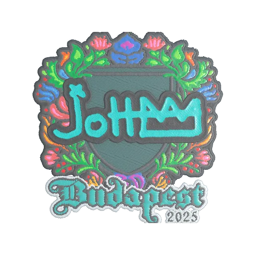 Наклейка | jottAAA (вышитая) | Будапешт-2025
