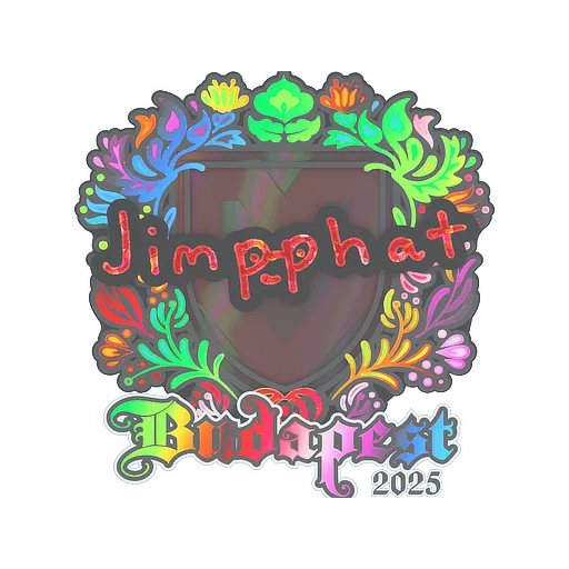 Наклейка | Jimpphat (голографическая) | Будапешт-2025