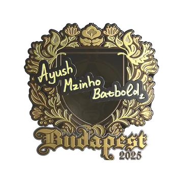 Sticker | mzinho (Gold) | Budapest 2025
