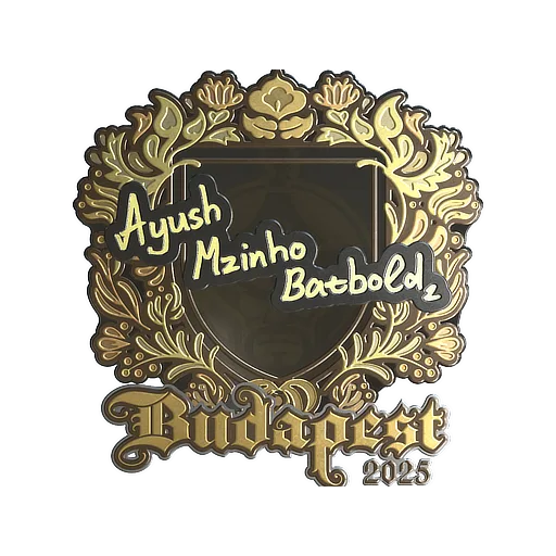 Sticker | mzinho (Gold) | Budapest 2025