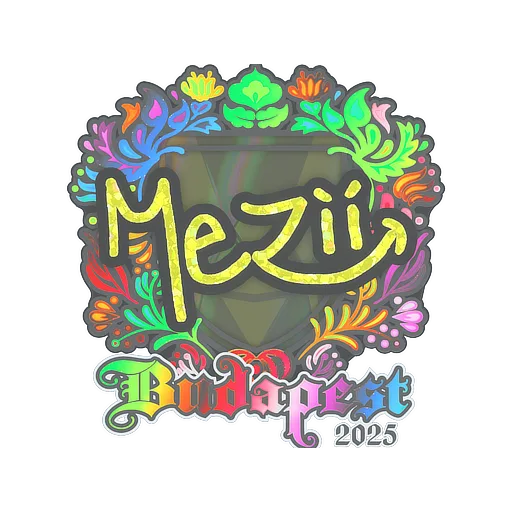 Sticker | mezii (Holo) | Budapest 2025