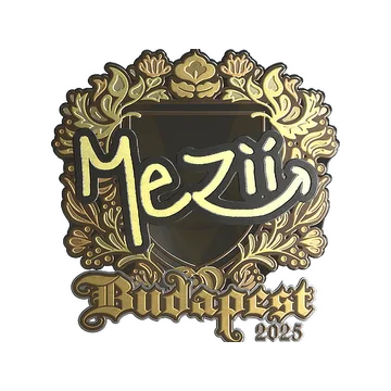Sticker | mezii (Gold) | Budapest 2025