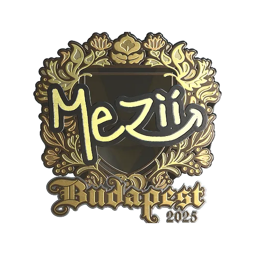 Sticker | mezii (Gold) | Budapest 2025