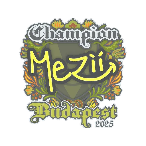 Sticker | mezii (Champion) | Budapest 2025