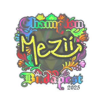 Sticker | mezii (Holo, Champion) | Budapest 2025