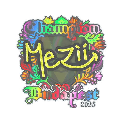 Sticker | mezii (Holo, Champion) | Budapest 2025