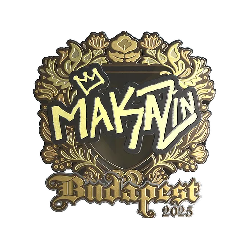 Наклейка | Maka (золотая) | Будапешт-2025