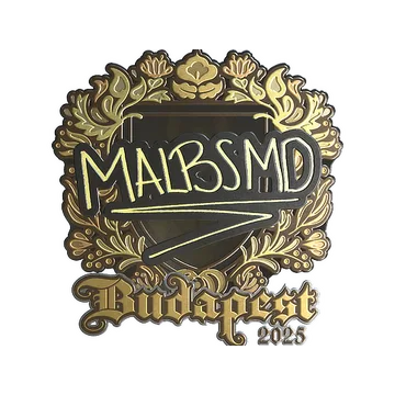 Sticker | malbsMd (Gold) | Budapest 2025