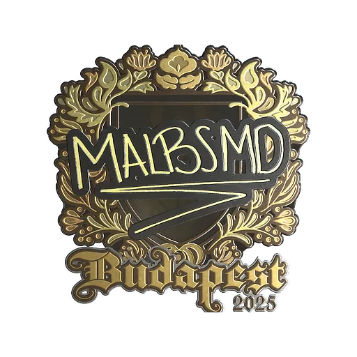 Наклейка | malbsMd (золотая) | Будапешт-2025