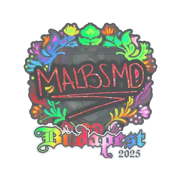 Наклейка | malbsMd (голографическая) | Будапешт-2025