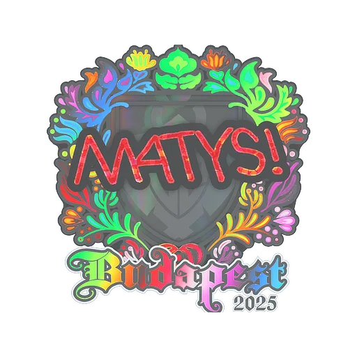 Наклейка | MATYS (голографическая) | Будапешт-2025