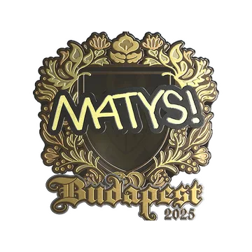 Sticker | MATYS (Gold) | Budapest 2025