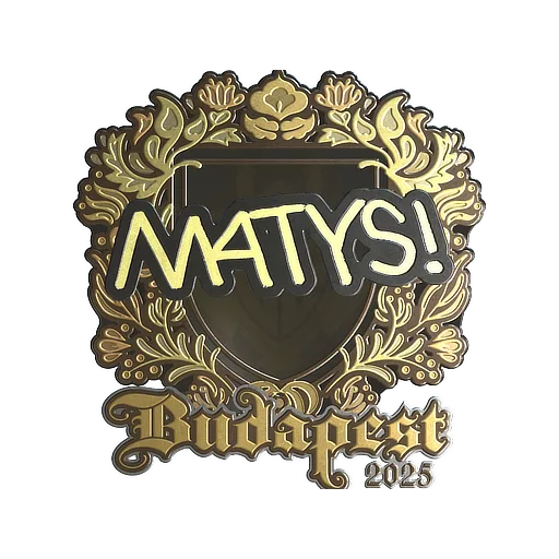 Sticker | MATYS (Gold) | Budapest 2025