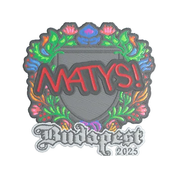 Sticker | MATYS (Embroidered) | Budapest 2025