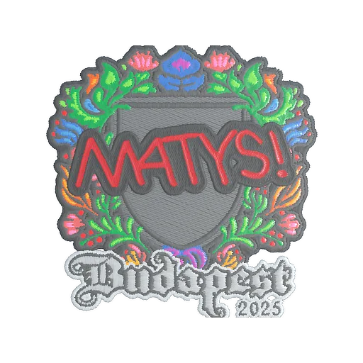 Sticker | MATYS (Embroidered) | Budapest 2025
