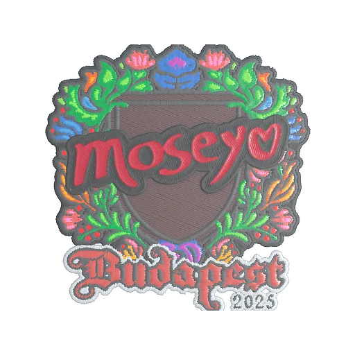 Наклейка | Moseyuh (вышитая) | Будапешт-2025
