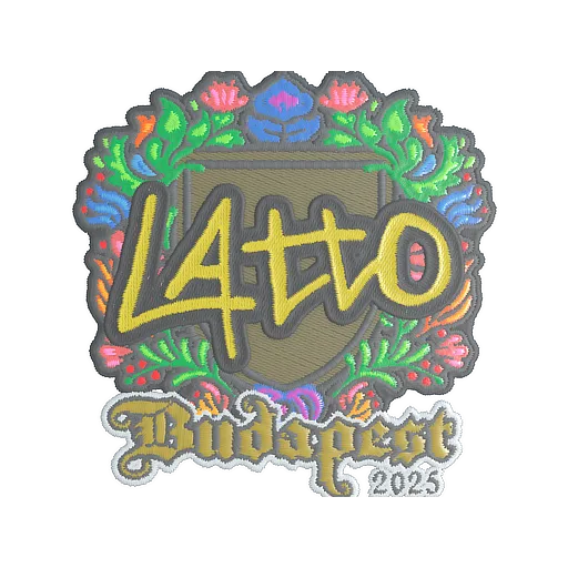 Наклейка | latto (вышитая) | Будапешт-2025