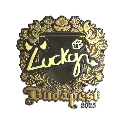 Sticker | Lucky (Gold) | Budapest 2025