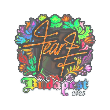 Наклейка | fEAR (голографическая) | Будапешт-2025