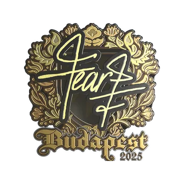 Sticker | fEAR (Gold) | Budapest 2025