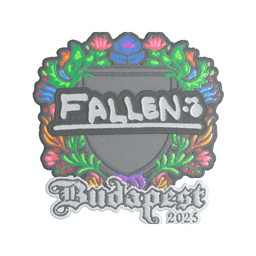 Наклейка | FalleN (вышитая) | Будапешт-2025