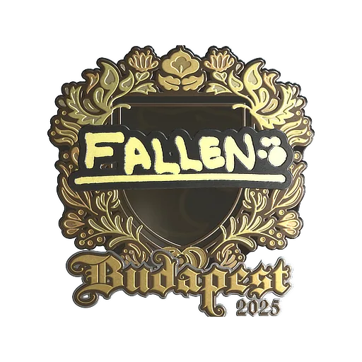 Наклейка | FalleN (золотая) | Будапешт-2025