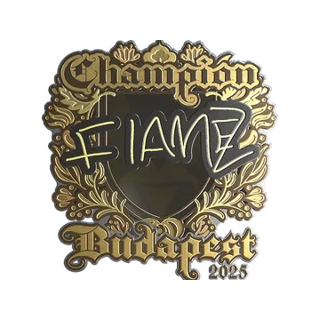 Sticker | FlameZ (Gold, Champion) | Budapest 2025
