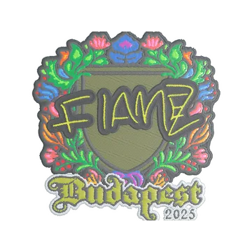 Sticker | FlameZ (Embroidered) | Budapest 2025