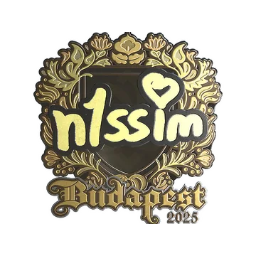 Sticker | n1ssim (Gold) | Budapest 2025