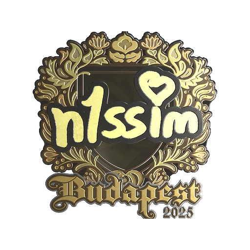 Sticker | n1ssim (Gold) | Budapest 2025