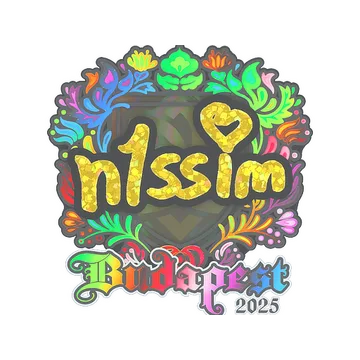 Sticker | n1ssim (Holo) | Budapest 2025