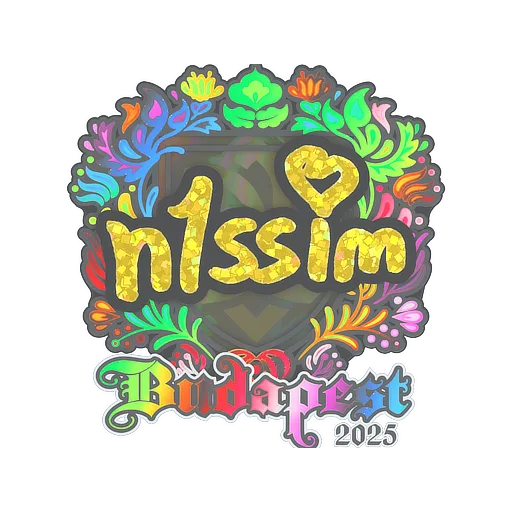 Sticker | n1ssim (Holo) | Budapest 2025