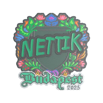 Sticker | nettik (Embroidered) | Budapest 2025