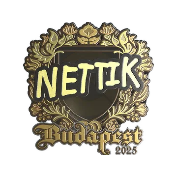 Sticker | nettik (Gold) | Budapest 2025