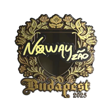 Sticker | noway (Gold) | Budapest 2025