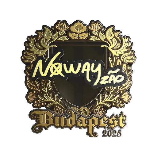Sticker | noway (Gold) | Budapest 2025