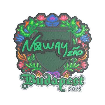 Sticker | noway (Embroidered) | Budapest 2025
