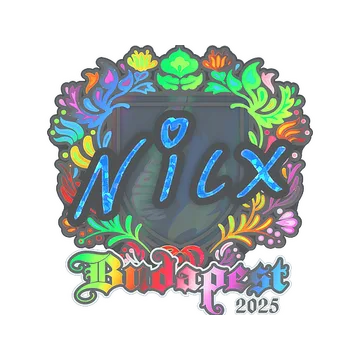 Sticker | nicx (Holo) | Budapest 2025