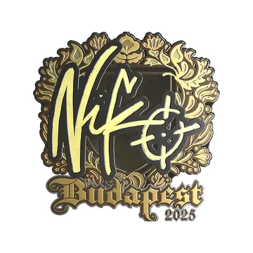 Sticker | NiKo (Gold) | Budapest 2025