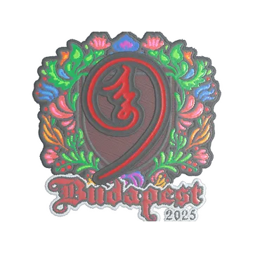 Sticker | nin9 (Embroidered) | Budapest 2025