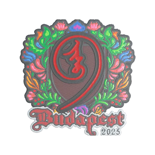 Sticker | nin9 (Embroidered) | Budapest 2025