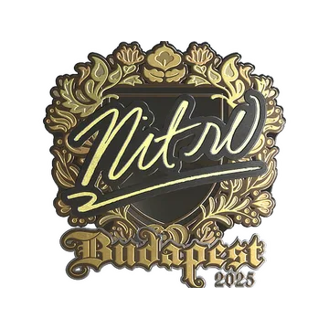 Sticker | nitr0 (Gold) | Budapest 2025